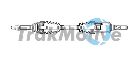 TRAKMOTIVE NISSAN Напіввісь лів. LEAF (ZE1) Electric 17-, TRAKMOTIVE (301890)