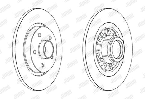 Диск тормозной MERCEDES-BENZ CITAN, RENAULT KANGOO, JURID (562609J1)