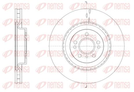 Диск тормозной MERCEDES-BENZ GLE, REMSA (6163410) Диск тормозной MERCEDES-BENZ GLE, REMSA (6163410)