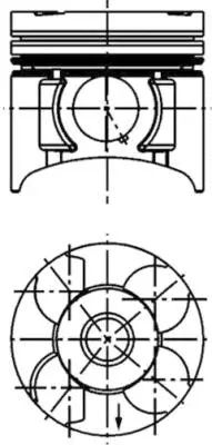 Поршень, VAUXHALL COMBO, OPEL CORSA, KOLBENSCHMIDT (40392620)