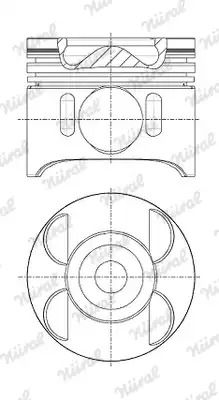 Поршень 8713640700 MERCEDESBENZ