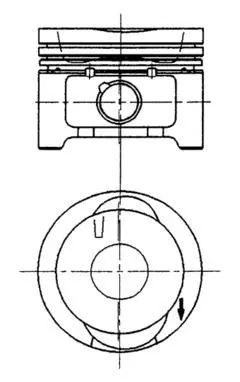 Поршень, VW GOLF, SEAT IBIZA, KOLBENSCHMIDT (92228600)