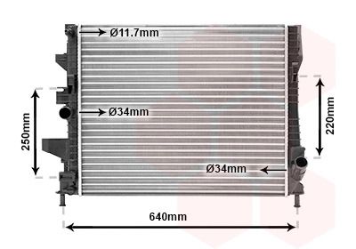 Радіатор охолодження FORD FOCUS, VAN WEZEL (18002644) Радіатор охолодження FORD FOCUS, VAN WEZEL (18002644)
