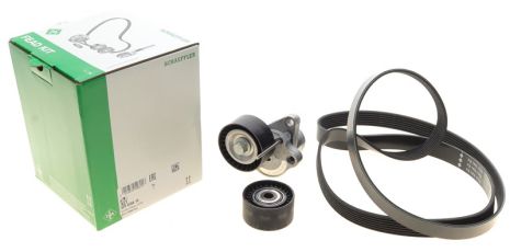 Поликлиновой ременный комплект, OPEL MOVANO, VAUXHALL MOVANO, INA (529035410)