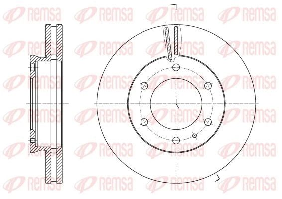 Диск гальмівний FORD ASIA, MAZDA BT-50, REMSA (6252610) Диск гальмівний FORD ASIA, MAZDA BT-50, REMSA (6252610)