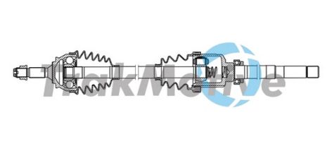TRAKMOTIVE CITROEN Напіввісь прав. C-ELYSEE 1.6 HDI 92 12-, PEUGEOT 301 1.6 LPG 14-, TRAKMOTIVE (301878)