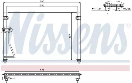 Конденсатор кондиционера MAZDA 626 V (97-) 1.8/2.0 (пр-во Nissens) Конденсатор кондиционера MAZDA 626 V (97-) 1.8/2.0 (пр-во Nissens)