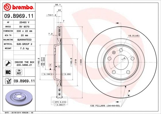 ΠΠΈΡΠΊ ΡΠΎΡΠΌΠΎΠ·Π½ΠΎΠΉ VW (SVW), AUDI (FAW), BREMBO (09B96911) ΠΠΈΡΠΊ ΡΠΎΡΠΌΠΎΠ·Π½ΠΎΠΉ VW (SVW), AUDI (FAW), BREMBO (09B96911)