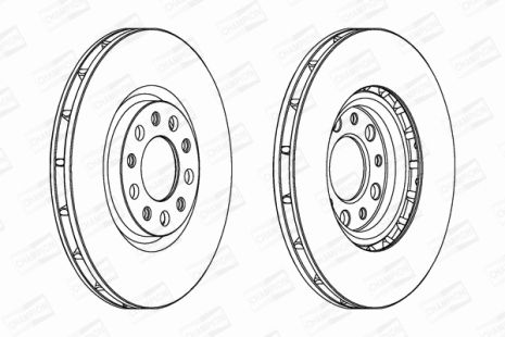 Диск тормозной JEEP COMPASS, FIAT 500X, CHAMPION (562299CH)