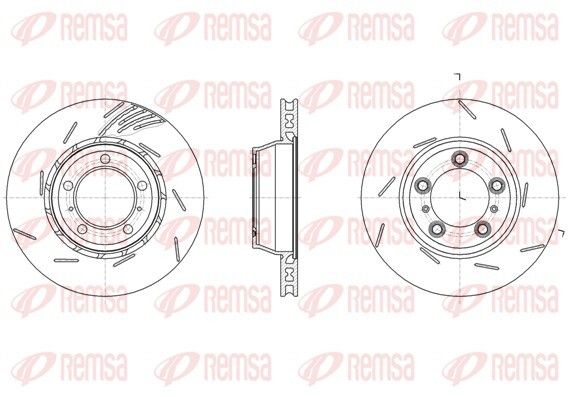Диск тормозной PORSCHE PANAMERA, REMSA (6186110) Диск тормозной PORSCHE PANAMERA, REMSA (6186110)
