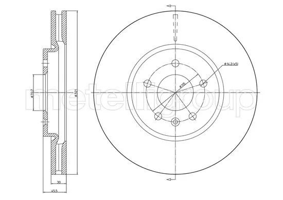 Диск тормозной VAUXHALL ZAFIRA, OPEL ASTRA, CIFAM (8001436C) Диск тормозной VAUXHALL ZAFIRA, OPEL ASTRA, CIFAM (8001436C)