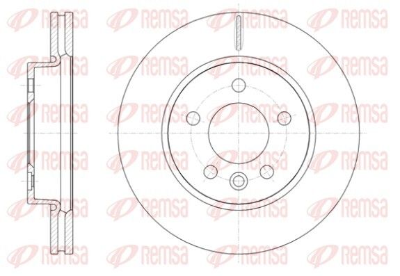 Диск тормозной VW AMAROK, REMSA (6141810) Диск тормозной VW AMAROK, REMSA (6141810)