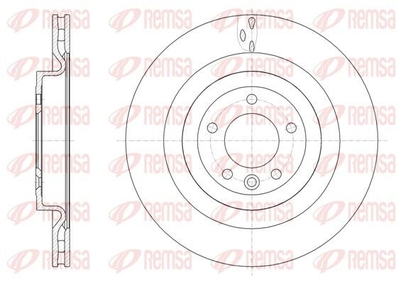 Диск тормозной LAND ROVER, REMSA (6161210) Диск тормозной LAND ROVER, REMSA (6161210)