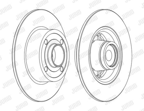 Диск тормозной RENAULT MEGANE, JURID (562376J1) Диск тормозной RENAULT MEGANE, JURID (562376J1)