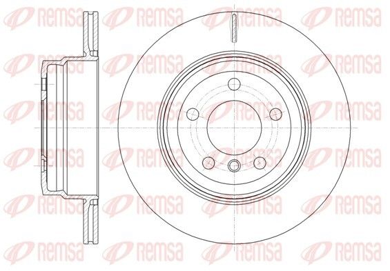 Диск тормозной BMW X6, REMSA (6128710) Диск тормозной BMW X6, REMSA (6128710)