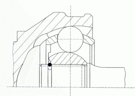 Шарнирный комплект, приводной вал, SKODA SUPERB, VW PASSAT, GKN-SPIDAN (22763)
