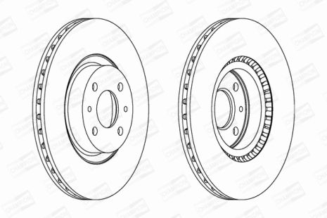 Диск тормозной LANCIA MUSA, ABARTH 500C, CHAMPION (561387CH)