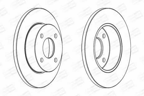 Диск тормозной NISSAN MICRA, CHAMPION (561663CH)
