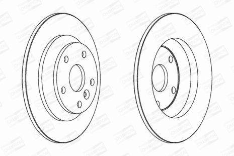 Диск тормозной LAND ROVER, FORD MONDEO, CHAMPION (562536CH)