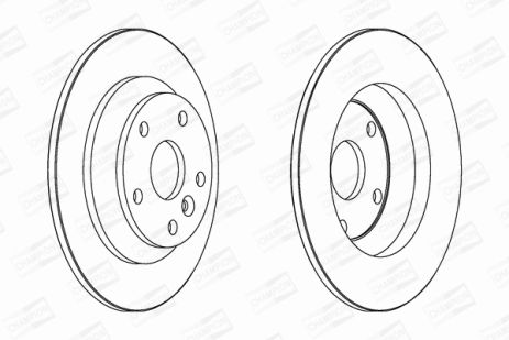 Диск тормозной LAND ROVER, FORD MONDEO, CHAMPION (562536CH)