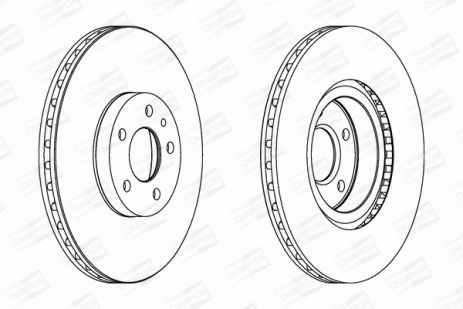 Диск тормозной LANCIA THEMA, FIAT TIPO, CHAMPION (561520CH) Диск тормозной LANCIA THEMA, FIAT TIPO, CHAMPION (561520CH)