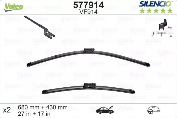 Щетка стеклоочистителя, VALEO (577914) Щетка стеклоочистителя, VALEO (577914)