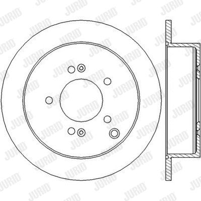 Диск гальмівний HYUNDAI TRAJET, KIA SPORTAGE, JURID (562454JC) Диск гальмівний HYUNDAI TRAJET, KIA SPORTAGE, JURID (562454JC)