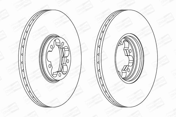 Диск тормозной FORD TRANSIT, CHAMPION (562140CH) Диск тормозной FORD TRANSIT, CHAMPION (562140CH)