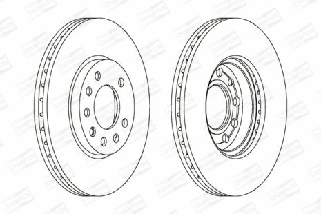 Диск тормозной CHEVROLET ASTRA, OPEL MERIVA, CHAMPION (562070CH)