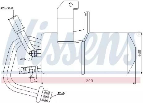 Осушитель, кондиционер 95317 MAZDA FORD