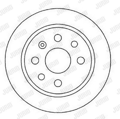 Диск тормозной CHEVROLET VECTRA, VAUXHALL VECTRA, JURID (561961JC)