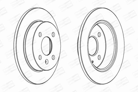 Диск тормозной CHEVROLET CORSA, VAUXHALL ASTRA, CHAMPION (562071CH) Диск тормозной CHEVROLET CORSA, VAUXHALL ASTRA, CHAMPION (562071CH)