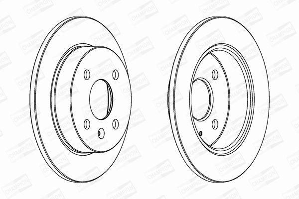 Диск гальмівний CHEVROLET CORSA, VAUXHALL ASTRA, CHAMPION (562071CH) Диск гальмівний CHEVROLET CORSA, VAUXHALL ASTRA, CHAMPION (562071CH)