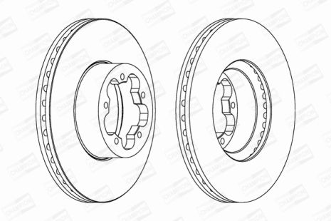 Диск тормозной FORD TRANSIT, CHAMPION (562541CH)