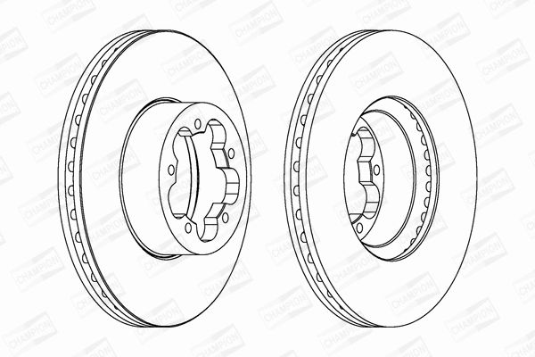 Диск тормозной FORD TRANSIT, CHAMPION (562541CH) Диск тормозной FORD TRANSIT, CHAMPION (562541CH)