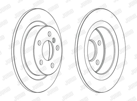 Диск тормозной MINI MINI, BMW 2, JURID (563190JC)