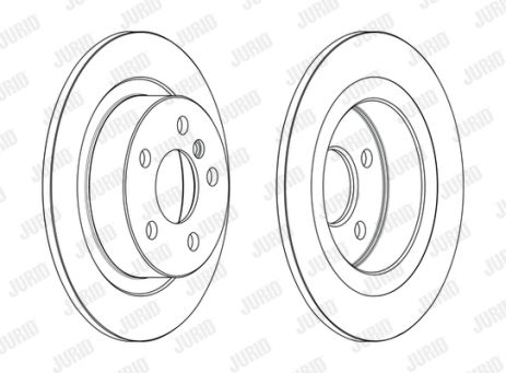 Диск тормозной MINI MINI, BMW 2, JURID (563190JC) Диск тормозной MINI MINI, BMW 2, JURID (563190JC)