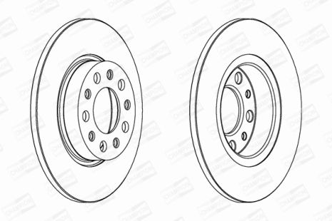 Диск тормозной JEEP COMPASS, FIAT 500X, CHAMPION (562301CH)