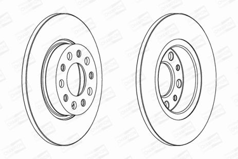 Диск гальмівний JEEP COMPASS, FIAT 500X, CHAMPION (562301CH)