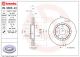 Диск тормозной CHEVROLET LANOS, LOTUS ELAN, BREMBO (09960824)