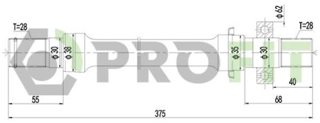 Вал приводний, піввісь PROFIT (27303036)