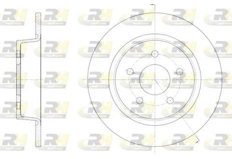 Диск гальмівний FORD KUGA, ROAD HOUSE (6145900) Диск гальмівний FORD KUGA, ROAD HOUSE (6145900)