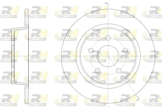Диск гальмівний FORD KUGA, ROAD HOUSE (6145900) Диск гальмівний FORD KUGA, ROAD HOUSE (6145900)