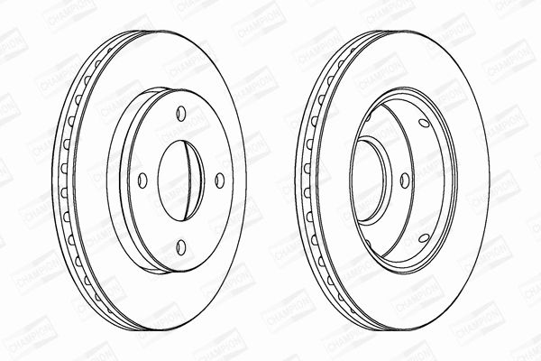 Диск тормозной MITSUBISHI COLT, SMART FORFOUR, CHAMPION (562575CH) Диск тормозной MITSUBISHI COLT, SMART FORFOUR, CHAMPION (562575CH)