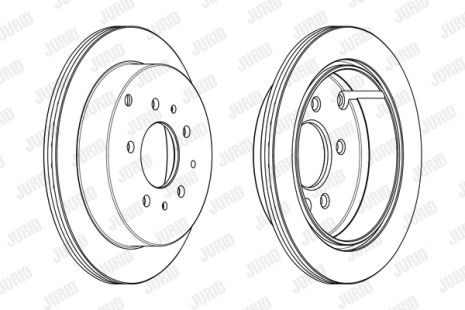Диск тормозной MAZDA MPV, JURID (562985JC)