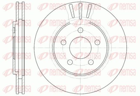 Диск тормозной CHRYSLER SEBRING, REMSA (694710)