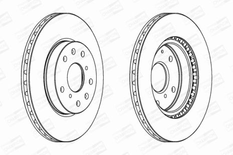 Диск тормозной FIAT SEDICI, SUZUKI SX4, CHAMPION (562534CH)