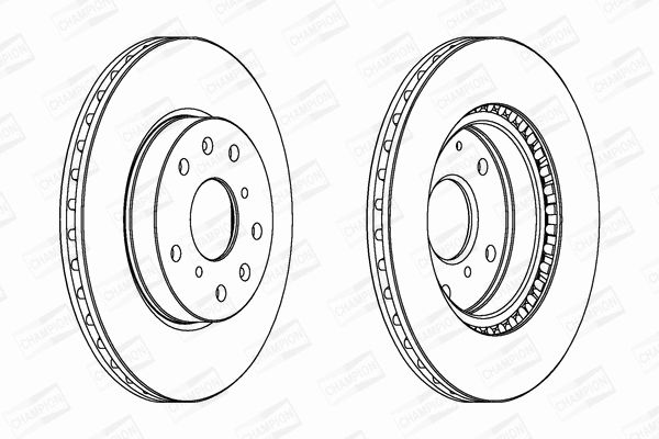 Диск тормозной FIAT SEDICI, SUZUKI SX4, CHAMPION (562534CH) Диск тормозной FIAT SEDICI, SUZUKI SX4, CHAMPION (562534CH)