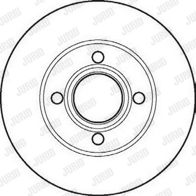 Диск гальмівний AUDI COUPE, JURID (561691JC) Диск гальмівний AUDI COUPE, JURID (561691JC)