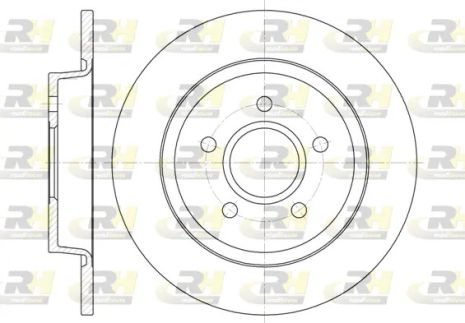 Диск тормозной FORD C-MAX, VOLVO V50, ROAD HOUSE (671200) Диск тормозной FORD C-MAX, VOLVO V50, ROAD HOUSE (671200)